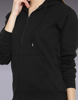 Image of Black Zipper Hoodie