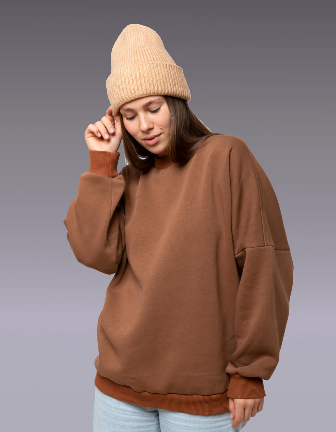 Image of Oversized Fleece Sweatshirt