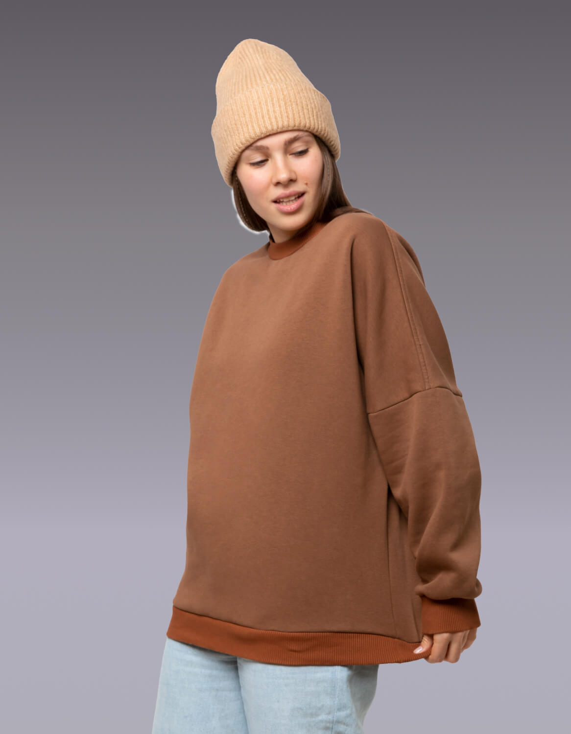 Image of Oversized Fleece Sweatshirt