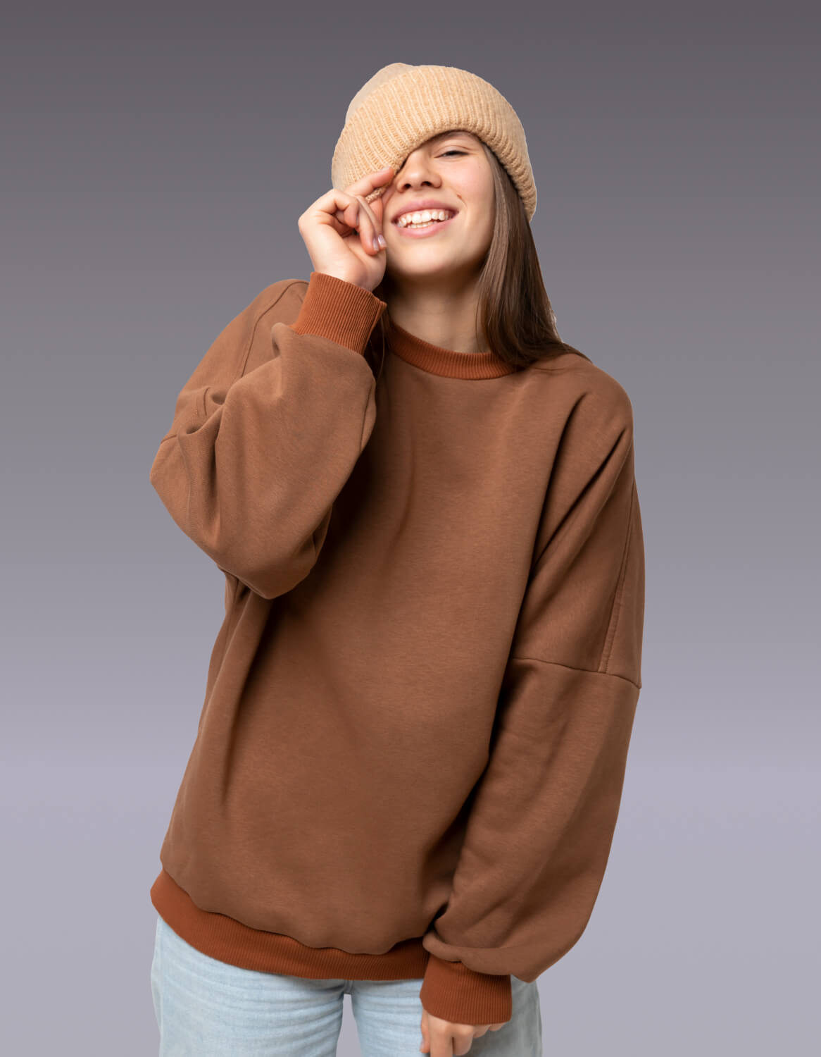 Image of Oversized Fleece Sweatshirt