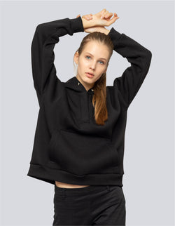 Collection of Women Black Hoodie in a gallery layout