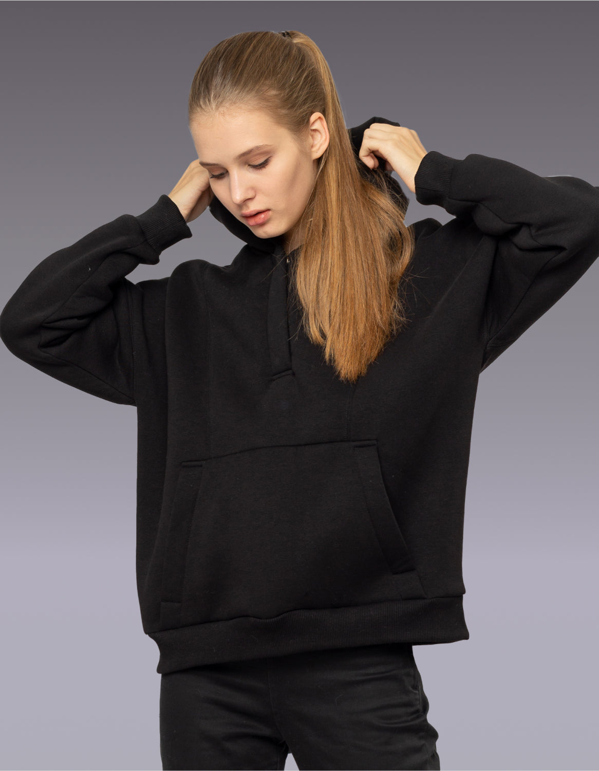 Women Black Hoodie