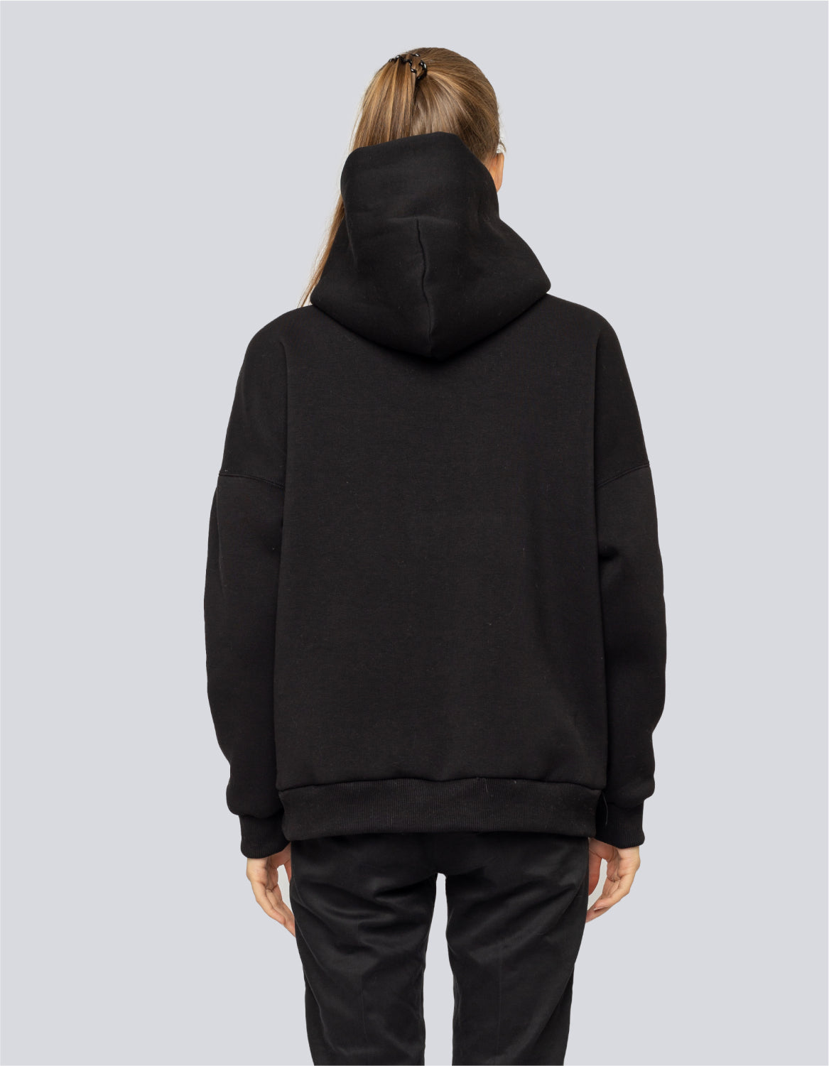 Collection of Women Black Hoodie in a gallery layout