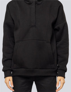 Collection of Women Black Hoodie in a gallery layout