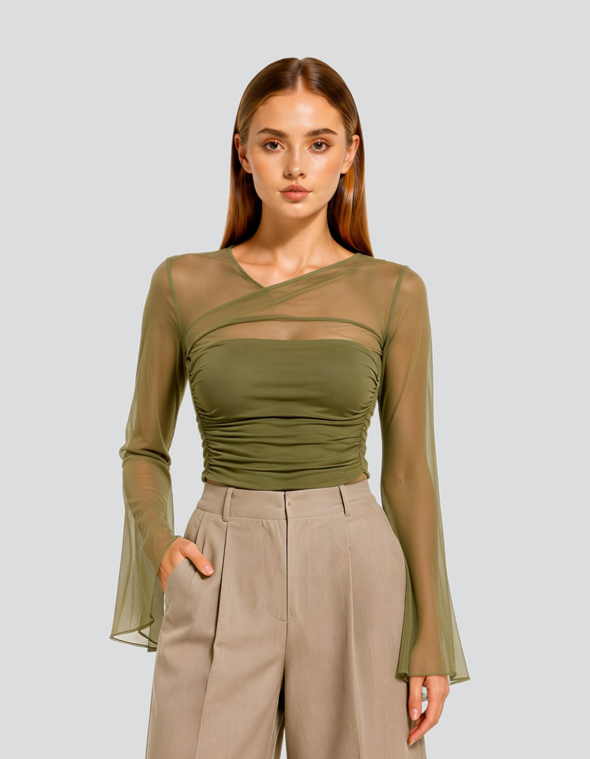 Image of Mesh Crop Top