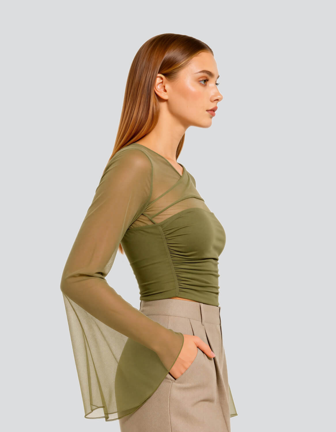 Image of Mesh Crop Top