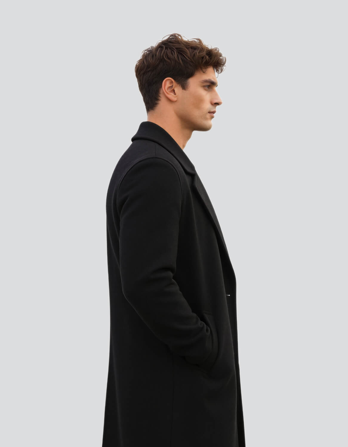Image of Wool Blend Overcoat