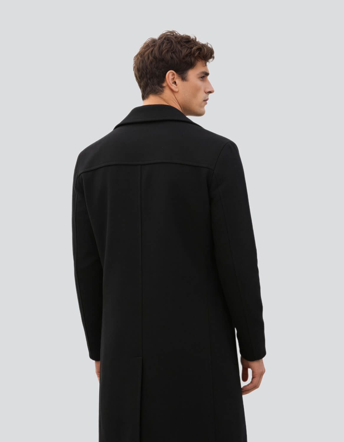 Image of Wool Blend Overcoat