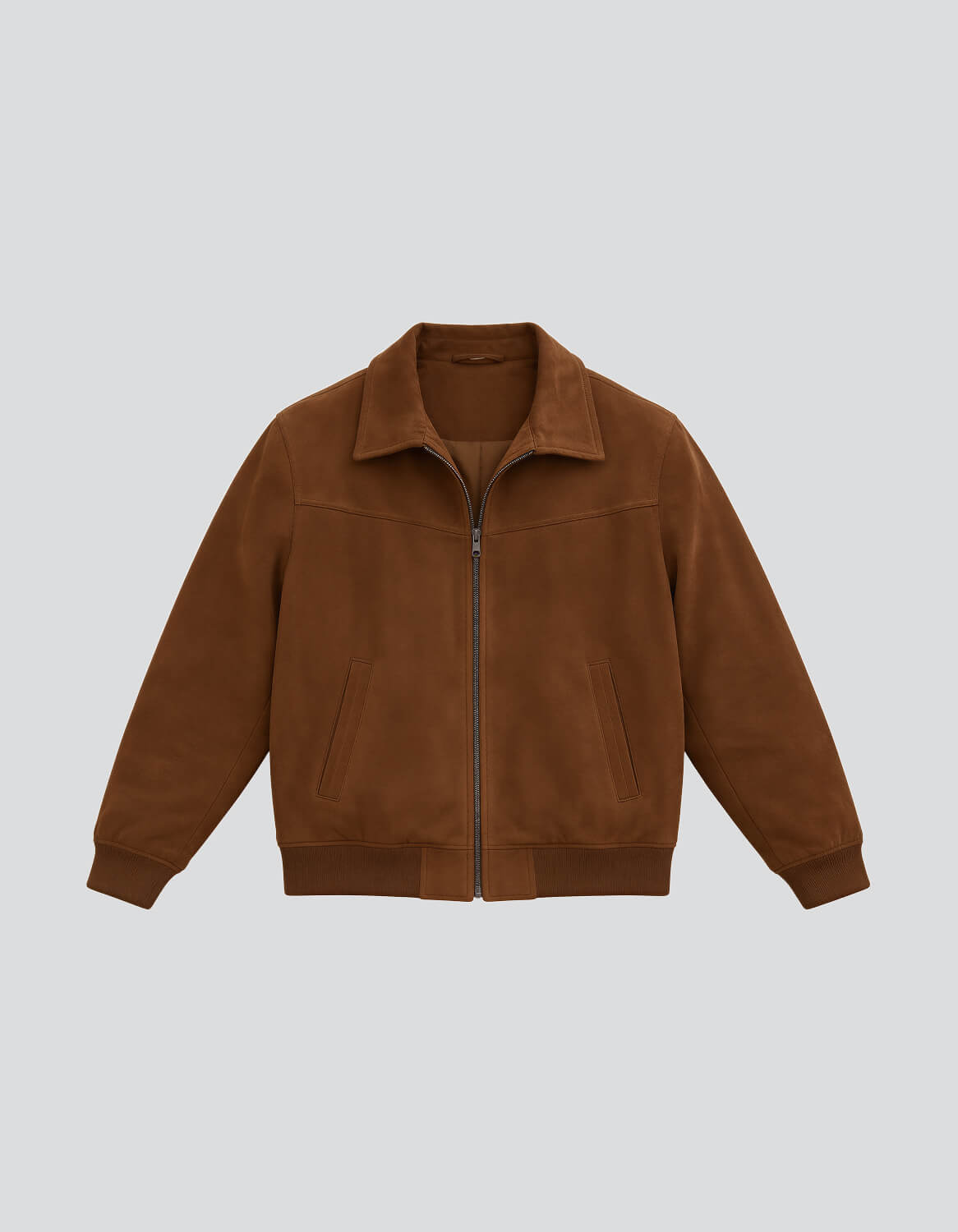 Suede Bomber Jacket