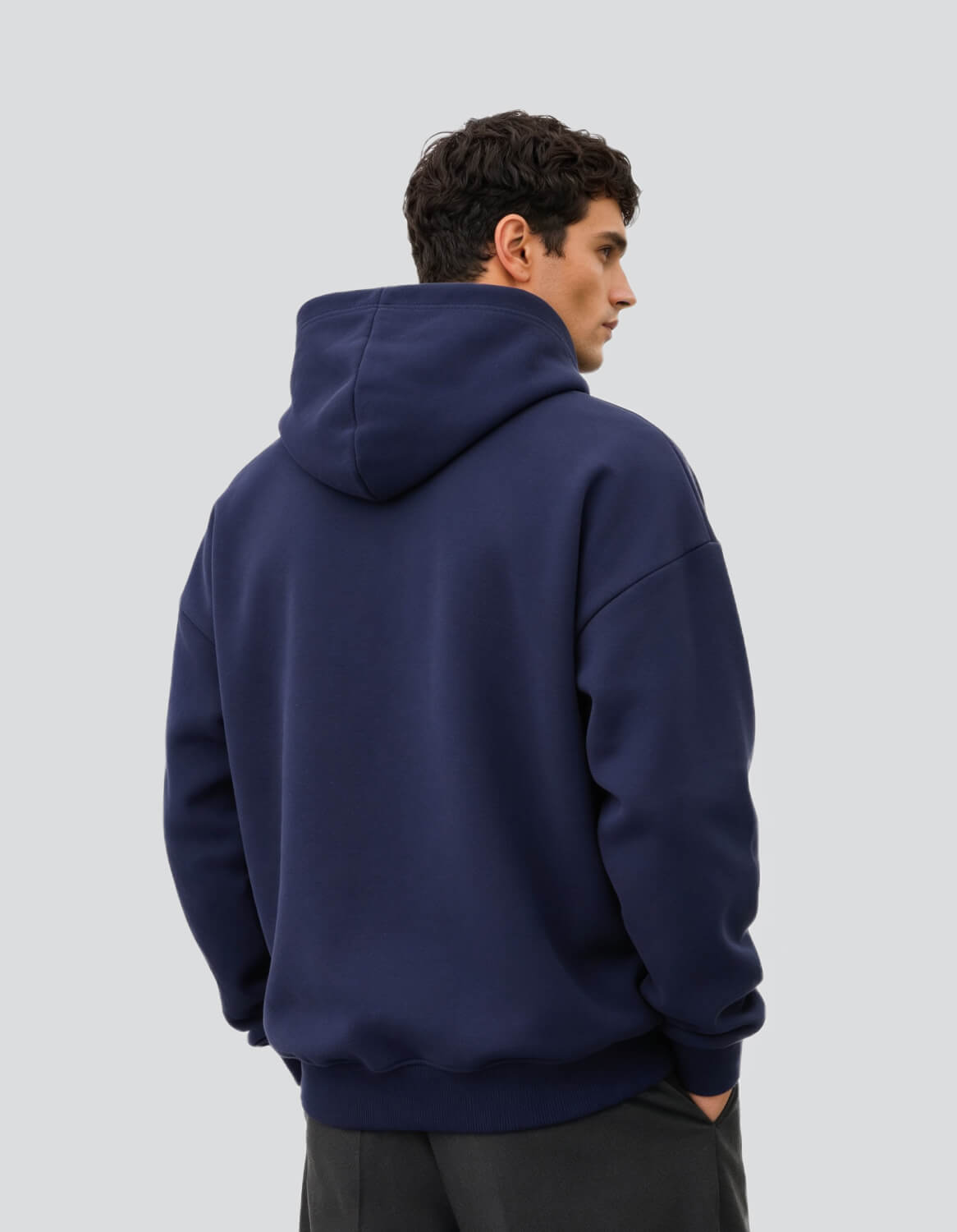 Solid Hooded Sweatshirt