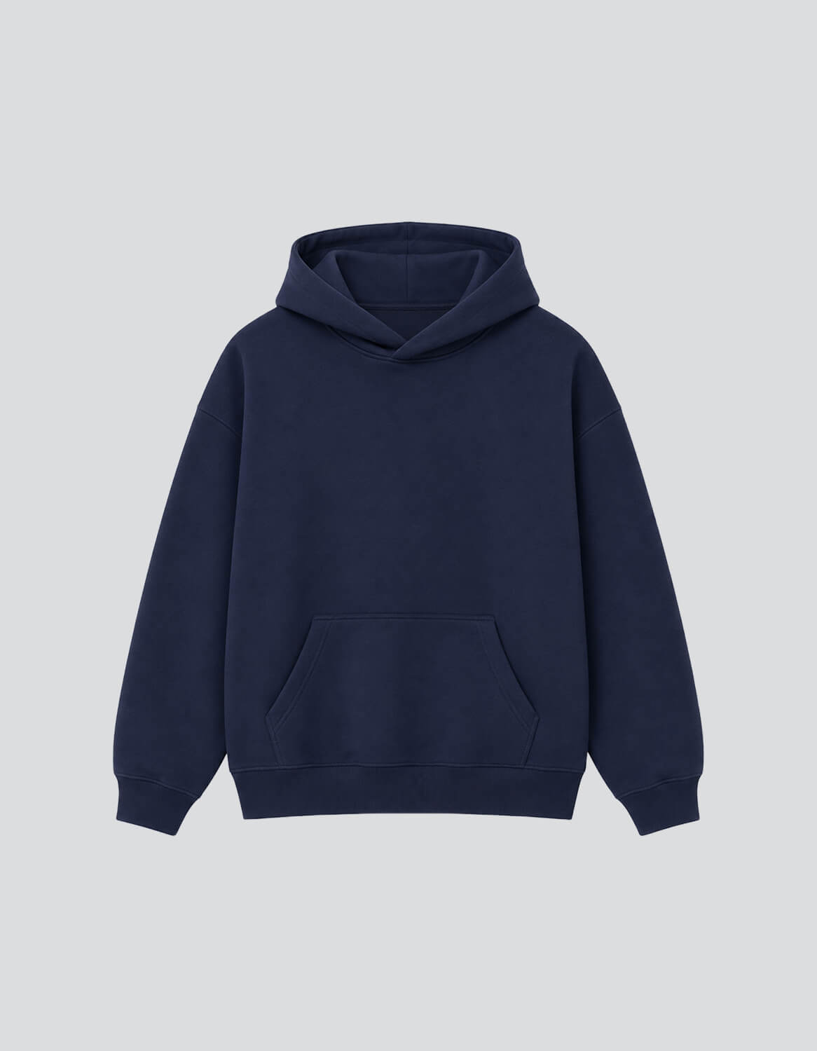 Image of Solid Hooded Sweatshirt