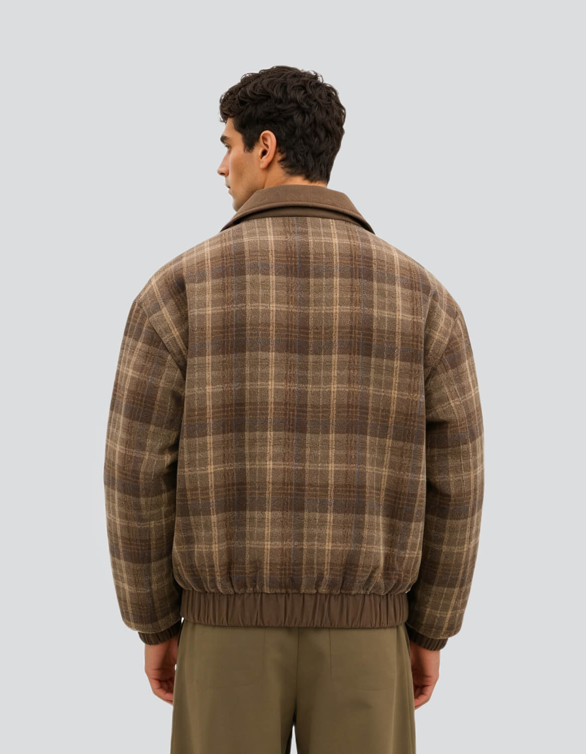 Image of Check Bomber Jacket