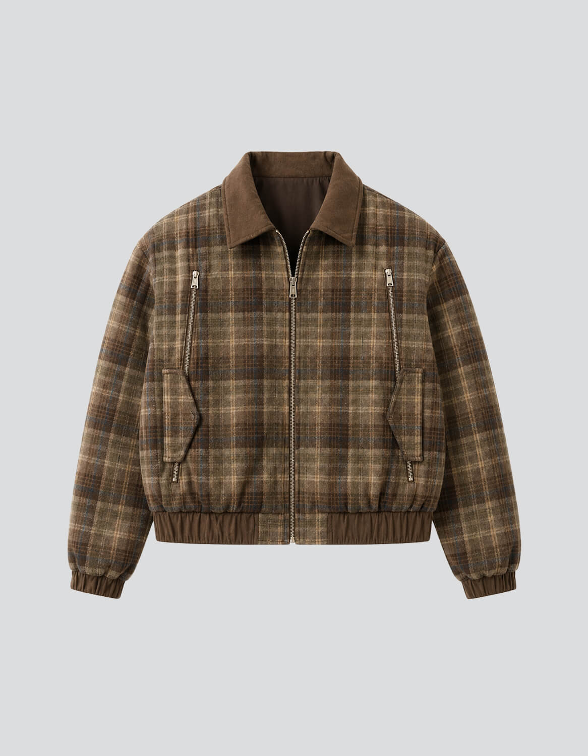 Image of Check Bomber Jacket