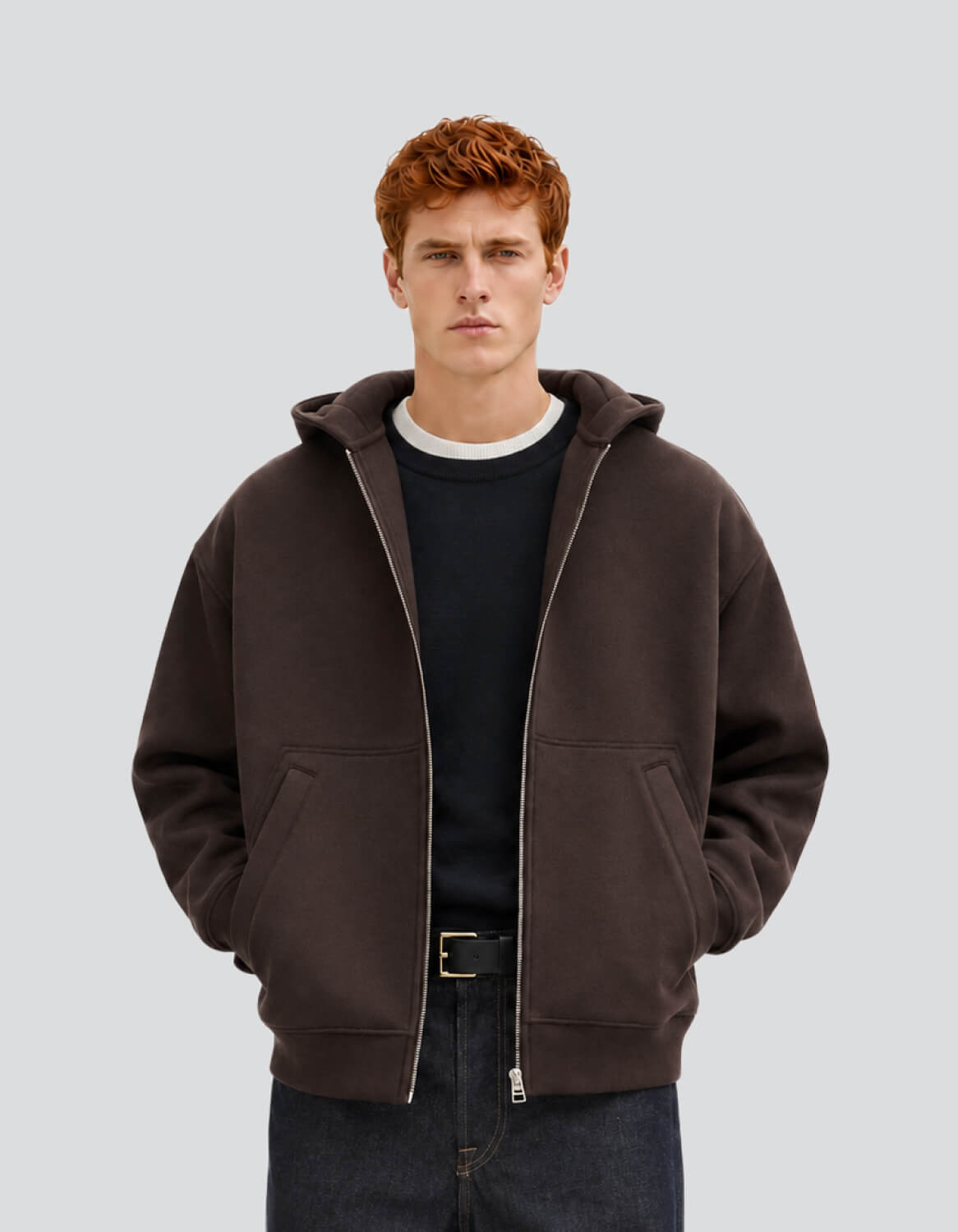 Full Zip Hooded Sweatshirt
