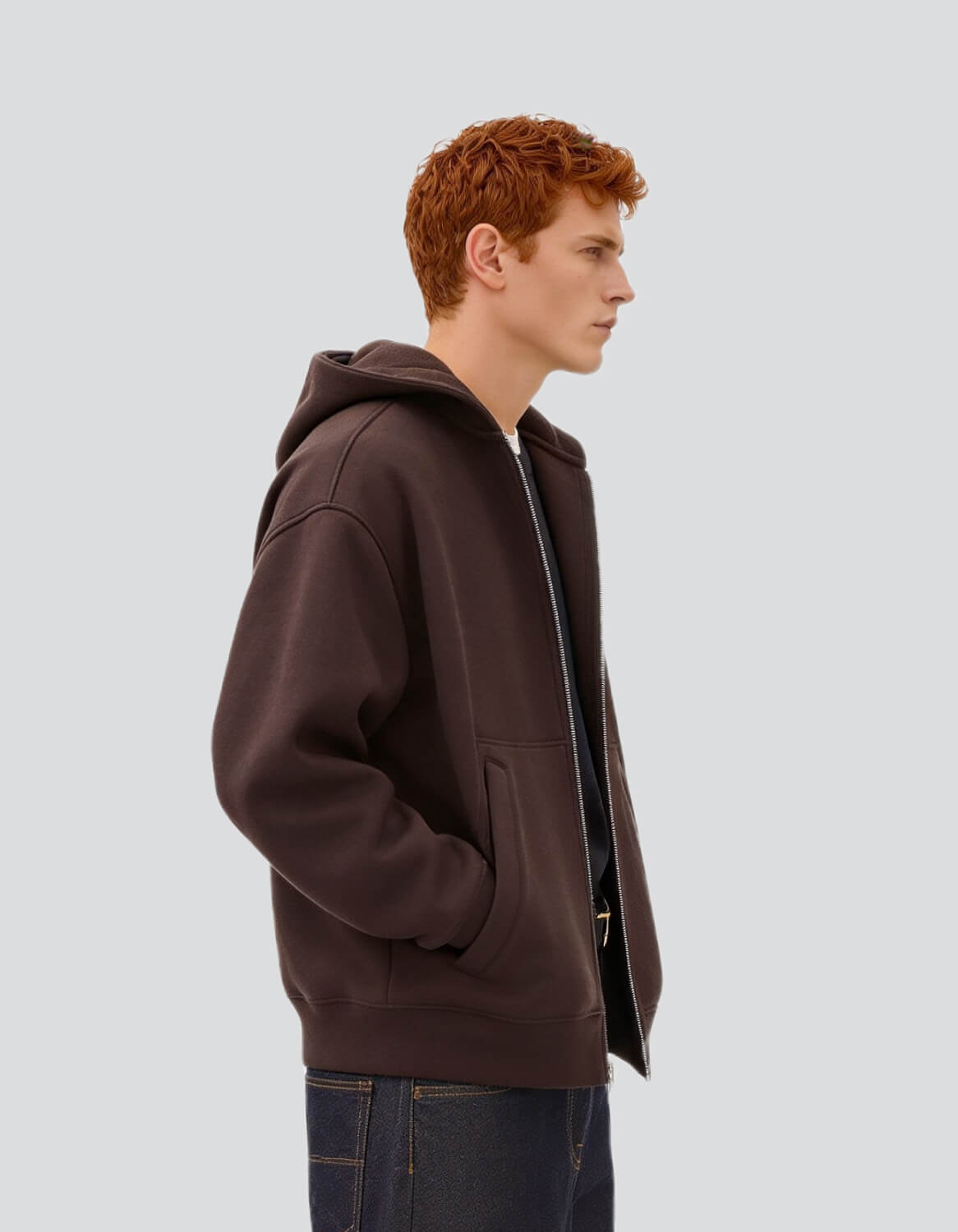 Image of Full Zip Hooded Sweatshirt